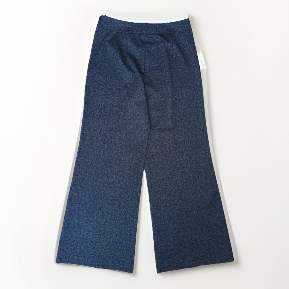 Jude Connally Gwen Black Textured Knit Wide Leg Pants $198 Size Large NWT